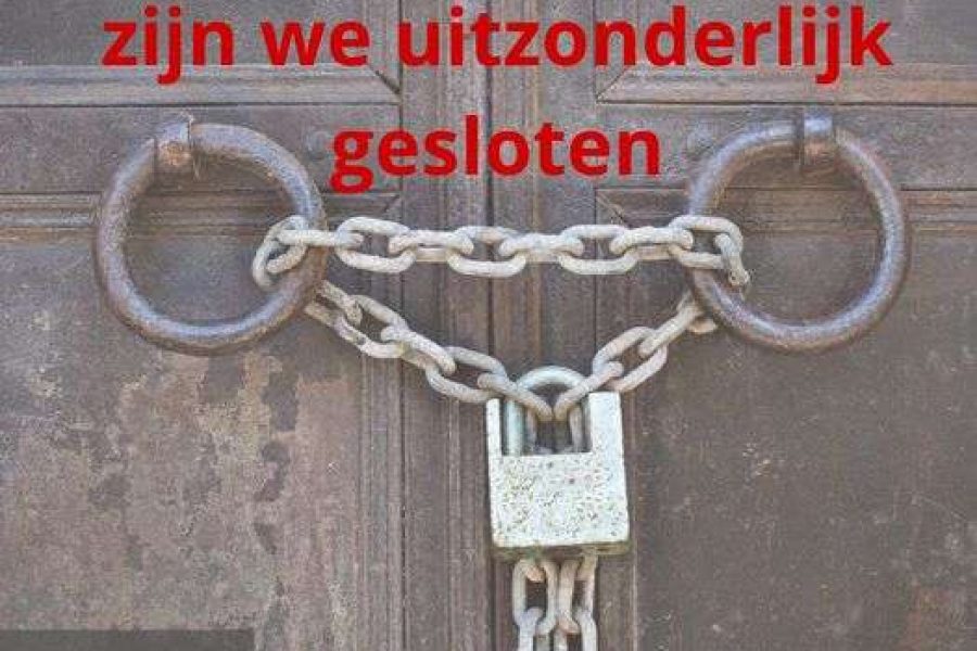 sluit zaterdag